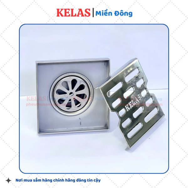 Phễu Thu Sàn Inox 304 KELAS 100×100 D76/90CM - Ảnh 5