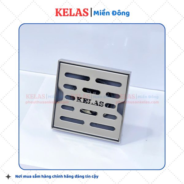 Phễu Thu Sàn Inox 304 KELAS 100×100 D76/90CM