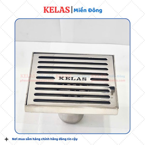 Phễu Thu Sàn Inox 304 KELAS 120x120 D60S - Ảnh 4
