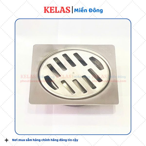 Phễu Thu Sàn Inox 304 KELAS 120×120 D90 - Ảnh 2