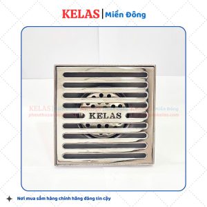 Phễu Thu Sàn Inox 304 KELAS 120×120 D90S