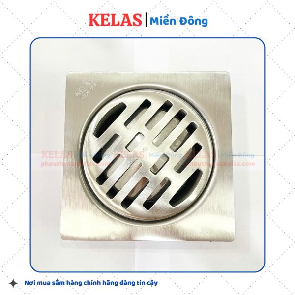Phễu Thu Sàn Inox 304 KELAS 150×150 D114
