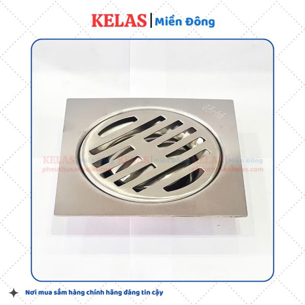Phễu Thu Sàn Inox 304 KELAS 150×150 D90 - Ảnh 2