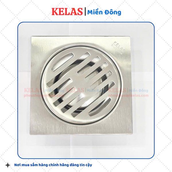 Phễu Thu Sàn Inox 304 KELAS 150×150 D90