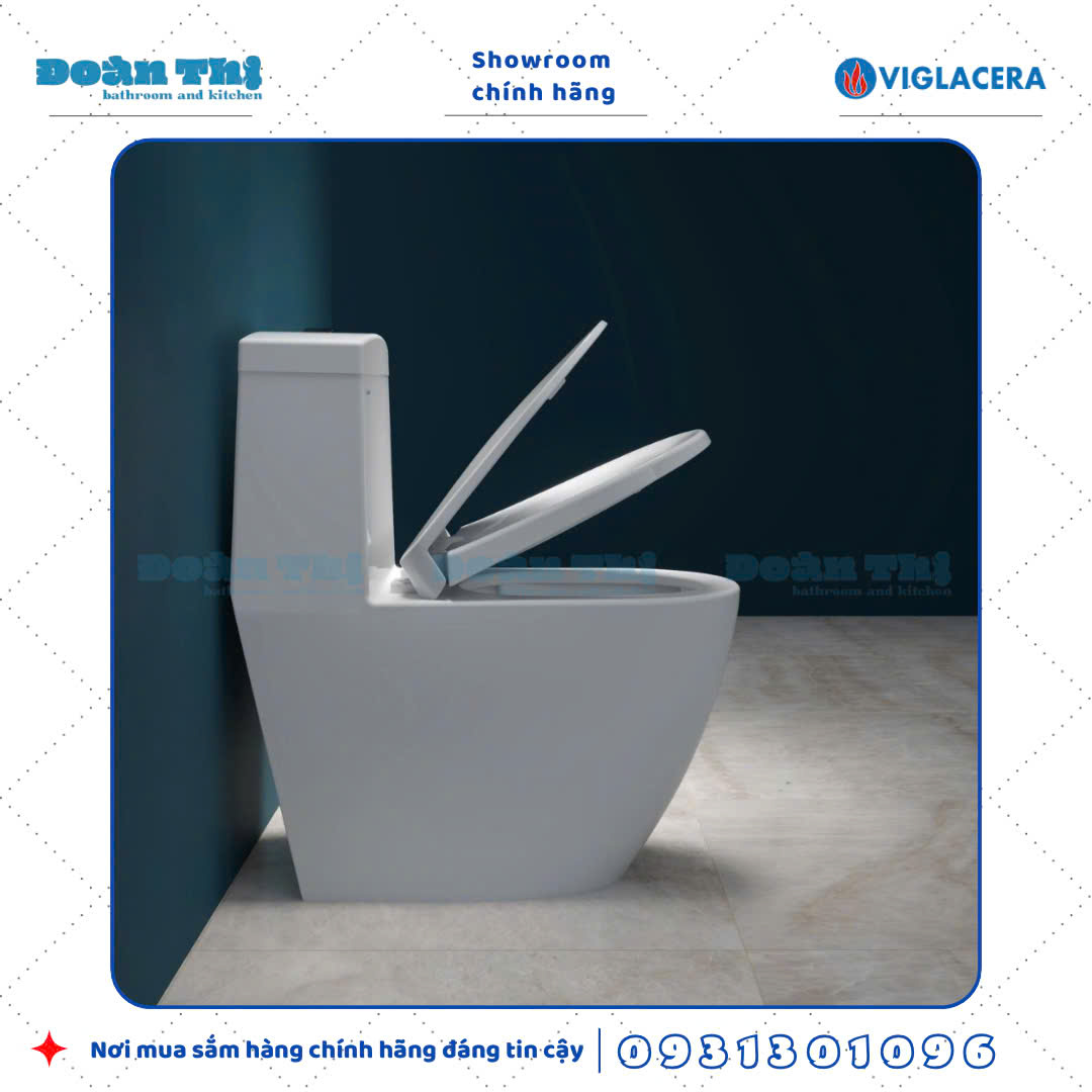 Bề mặt men Nano nung kháng khuẩn Bồn cầu Viglacera