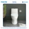 Bồn cầu 1 khối Viglacera V39M men Nano liền khối