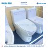 Bồn cầu 1 khối Viglacera V45M men Nano liền khối