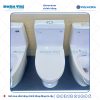 Bồn cầu 1 khối Viglacera V45M men Nano liền khối