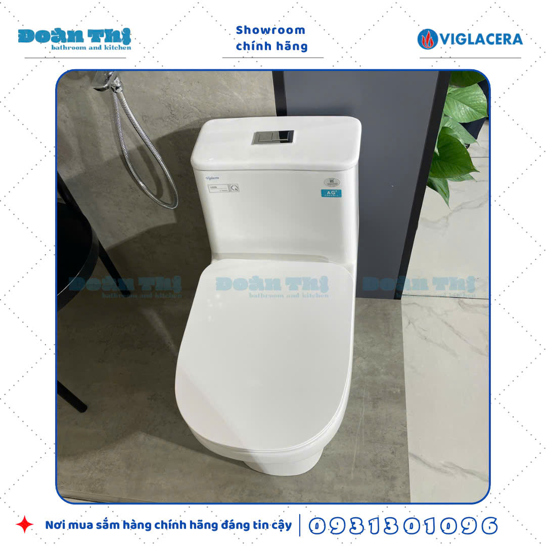 Bồn Cầu 1 Khối Viglacera V816 - Ảnh 3