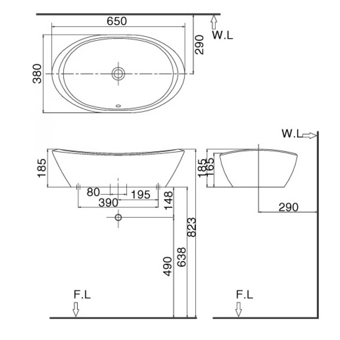 Lavabo Đặt Bàn INAX AL-465V - Ảnh 4
