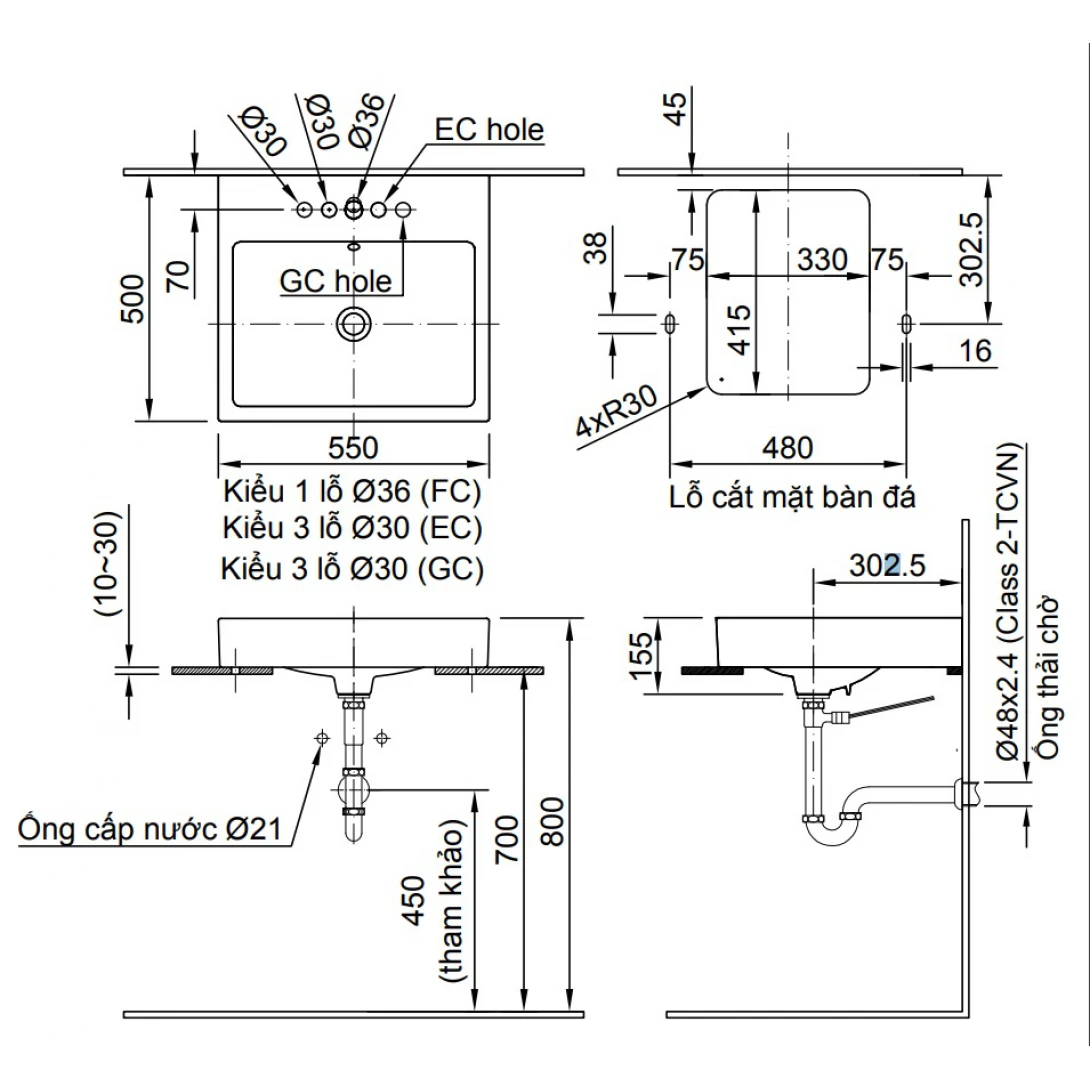 Lavabo Đặt Bàn INAX AL-536V - Ảnh 5