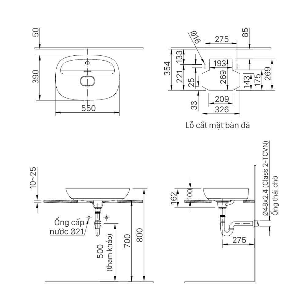 Lavabo Đặt Bàn INAX AL-662V - Ảnh 2