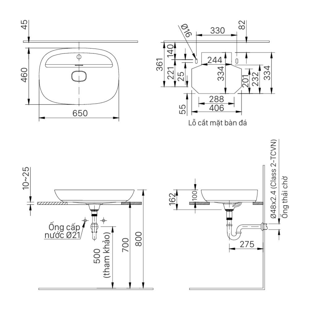 Lavabo Đặt Bàn INAX AL-692V - Ảnh 2