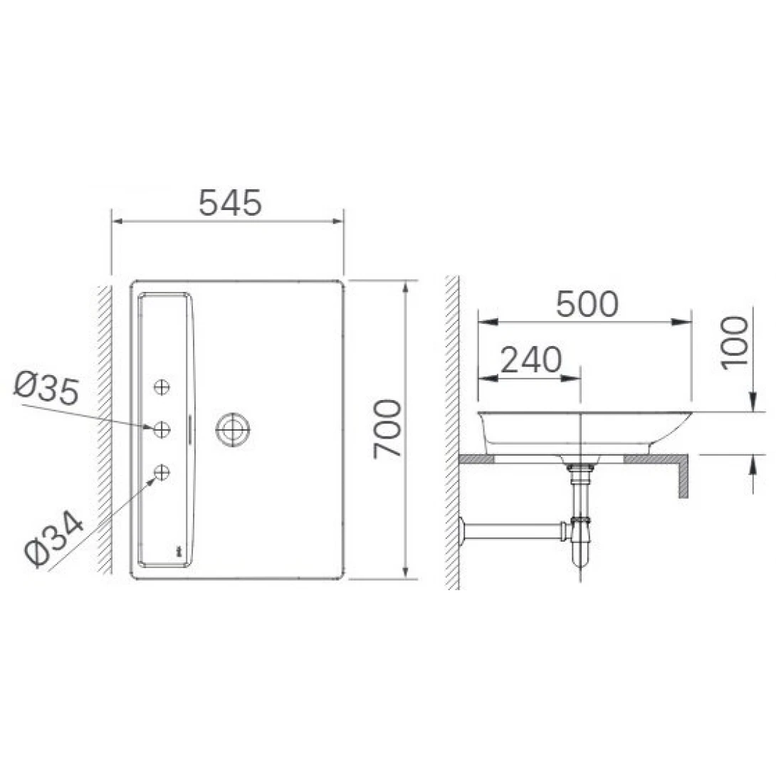 Lavabo Đặt Bàn INAX AL-S630V - Ảnh 7