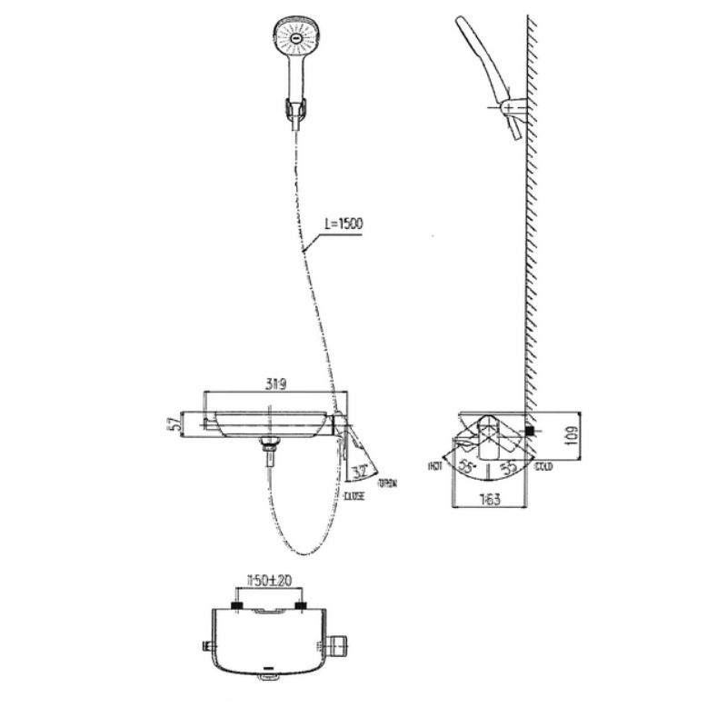 Sen Tắm Nóng Lạnh INAX BFV-613S - Ảnh 2