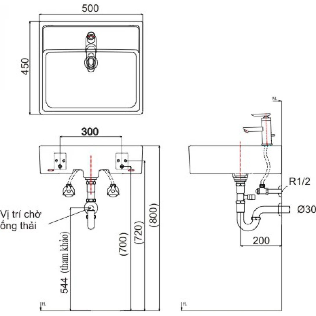 Lavabo Đặt Bàn INAX L-293V - Ảnh 3