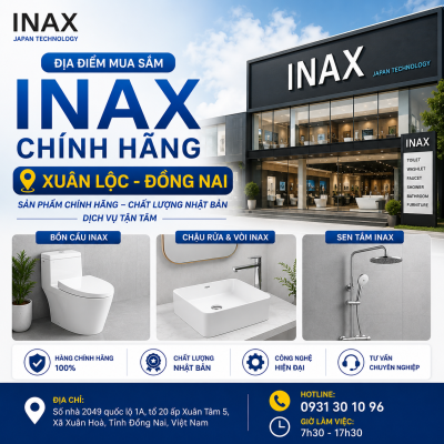 INAX Chính Hãng Tại Xuân Lộc Đồng Nai