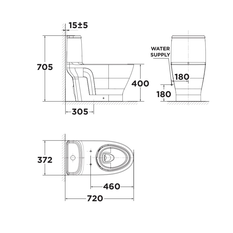 Bồn Cầu 1 Khối American Standard VF-1862 - Ảnh 6
