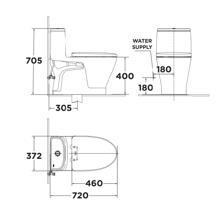 Bồn Cầu 1 Khối American Standard VF-1863 - Ảnh 7