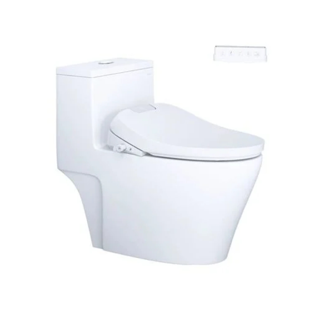 Bồn Cầu 1 Khối Nắp Điện Tử Caesar C1356F + TAF610H