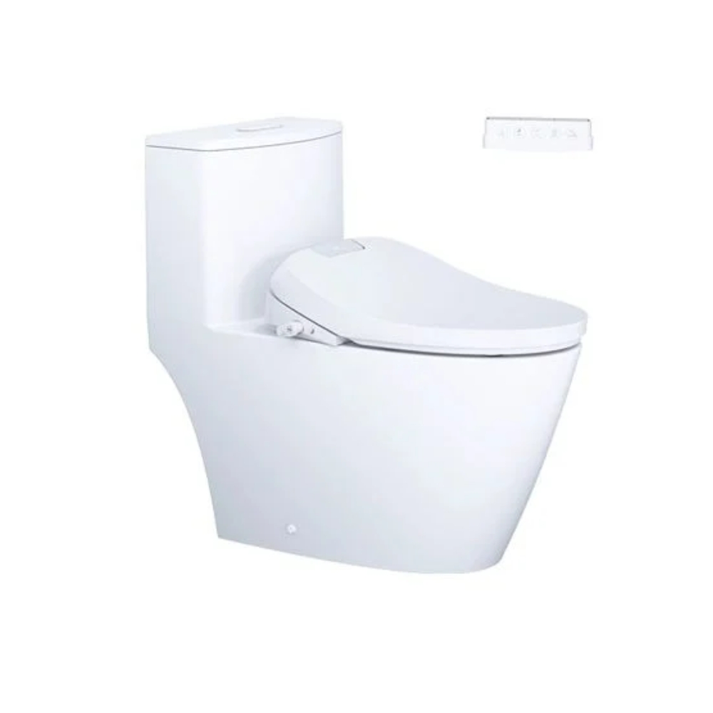 Bồn Cầu 1 Khối Nắp Điện Tử Caesar C1363F+TAF610H
