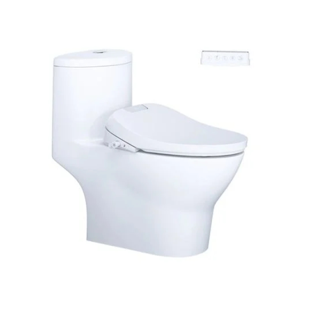 Bồn Cầu 1 Khối Nắp Điện Tử Caesar C1375F + TAF610H