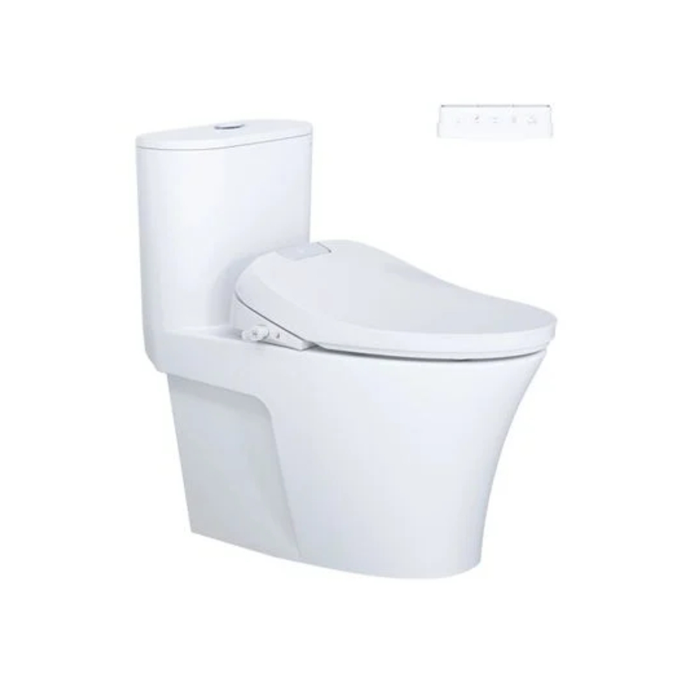 Bồn Cầu 1 Khối Nắp Điện Tử Caesar C1395F + TAF610H